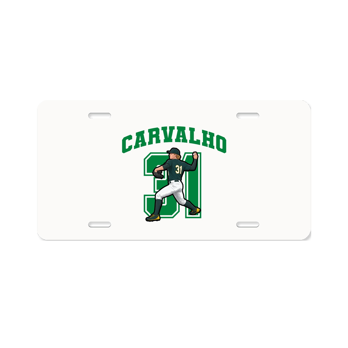 License Plate — Number in Classic