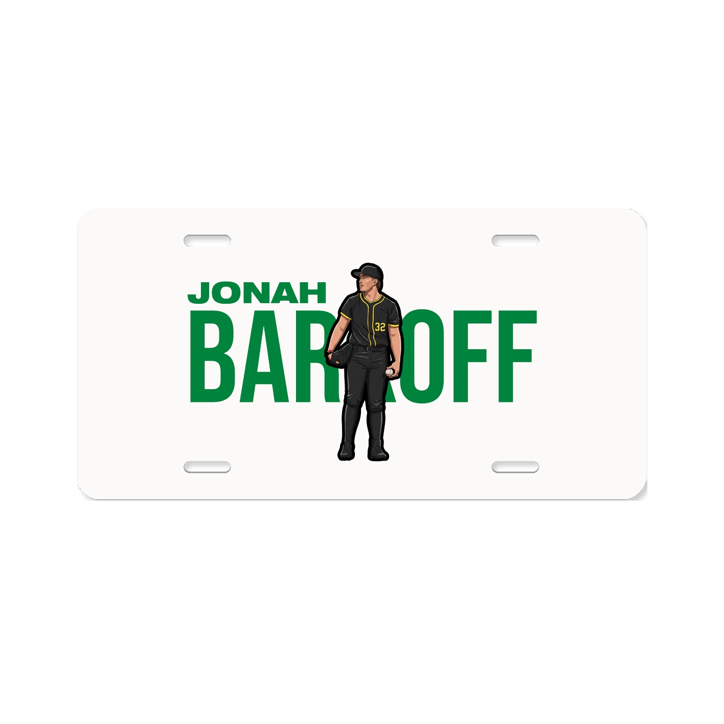 License Plate — Player Name in Classic
