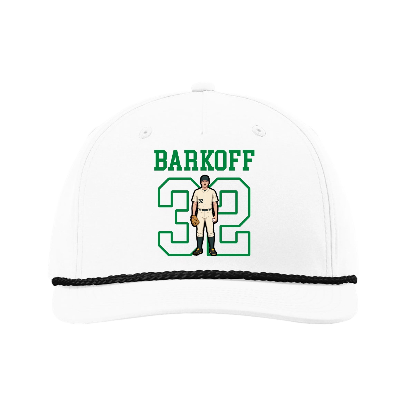 Five-Panel Classic Rope Cap — Shirsey in White
