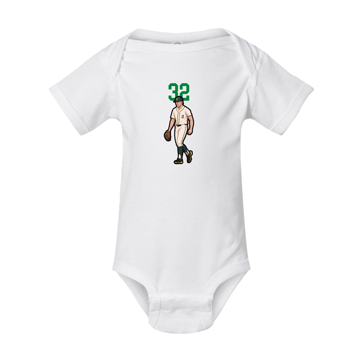 Baby Onesie — Number Top in White