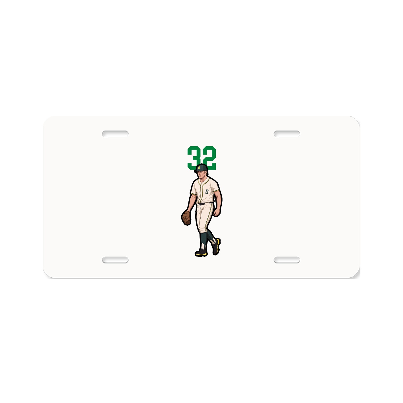 License Plate — Number Top in Classic