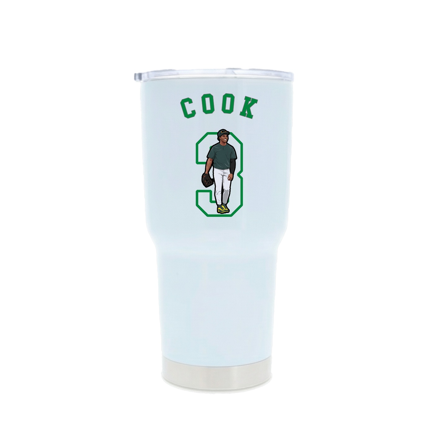 30oz Stainless Steel Tumbler — Shirsey Arch in White