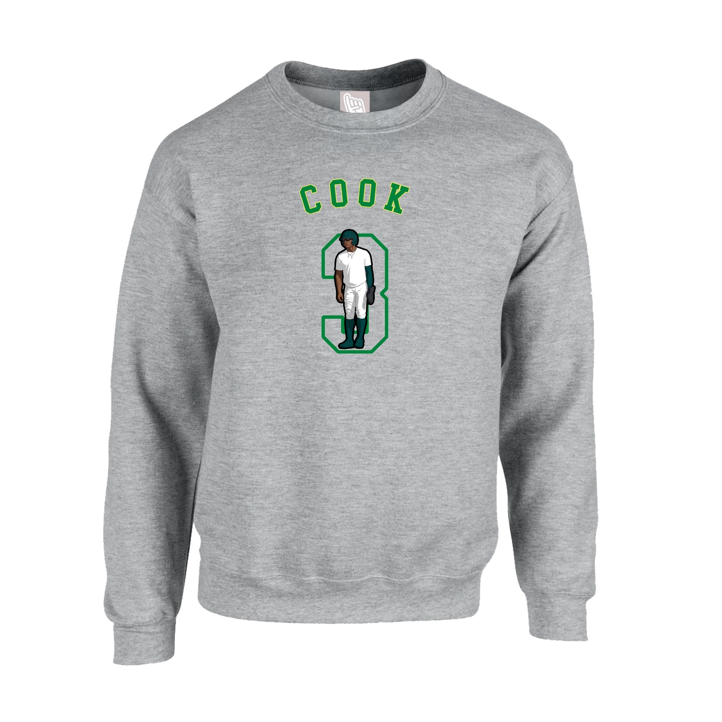 Fleece Crew — Shirsey Arch in Grey