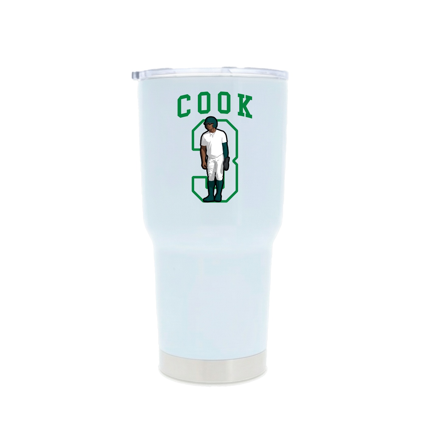 30oz Stainless Steel Tumbler — Shirsey in White