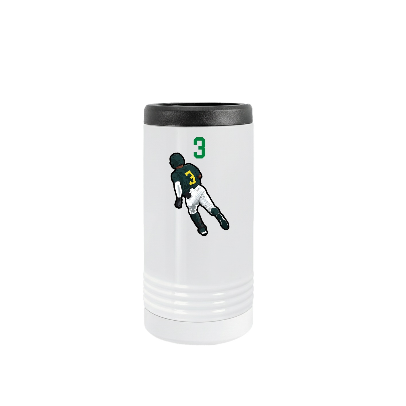 Slim Beverage Holder — Number Top in White