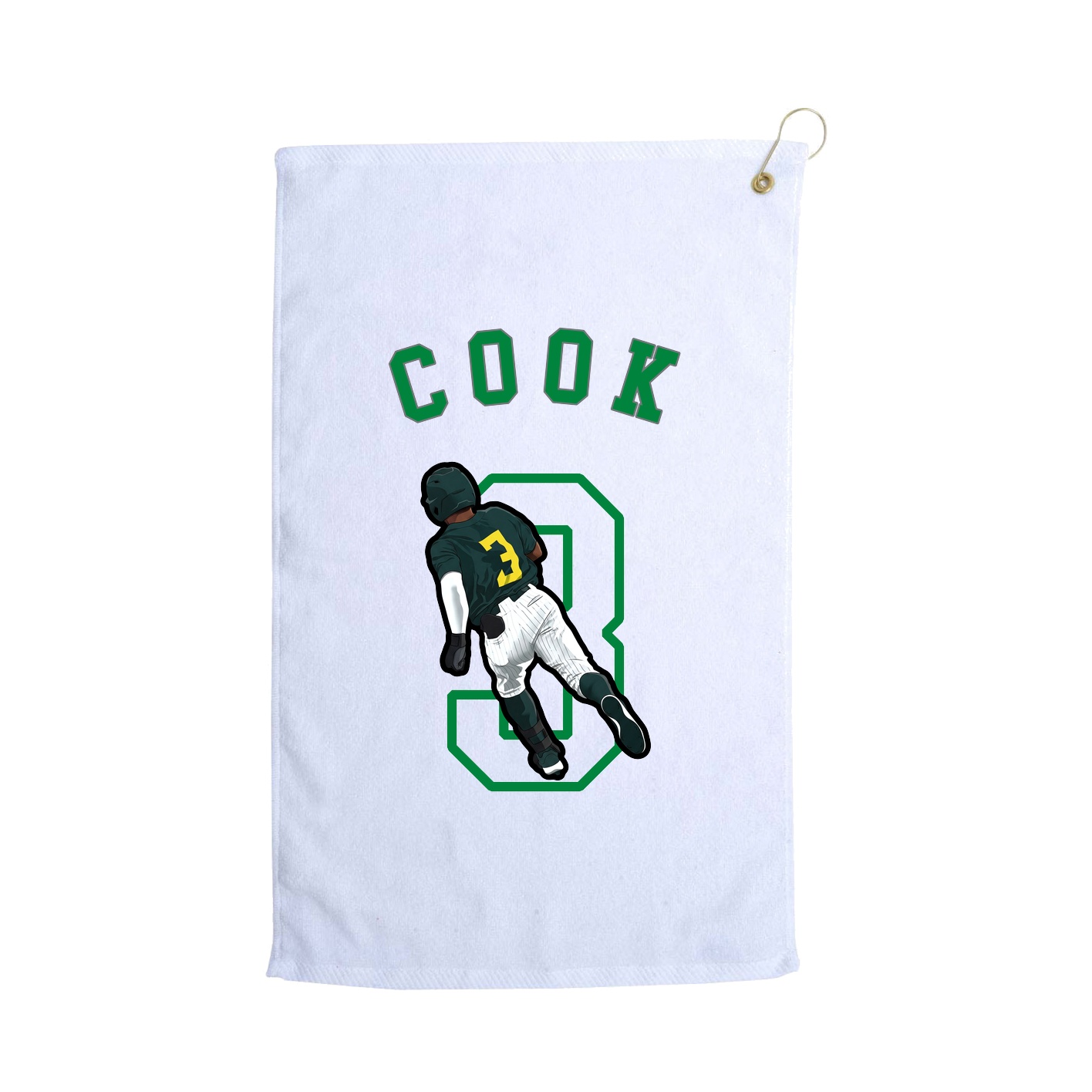 Golf Towel — Shirsey Arch in White