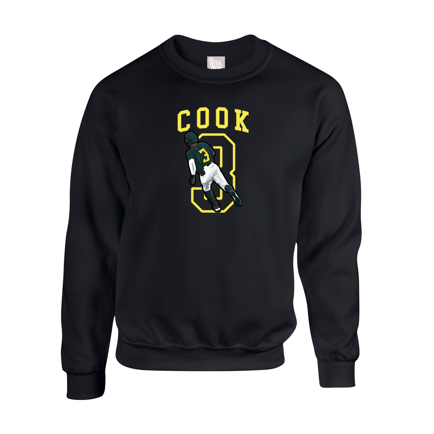 Fleece Crew — Shirsey in Black