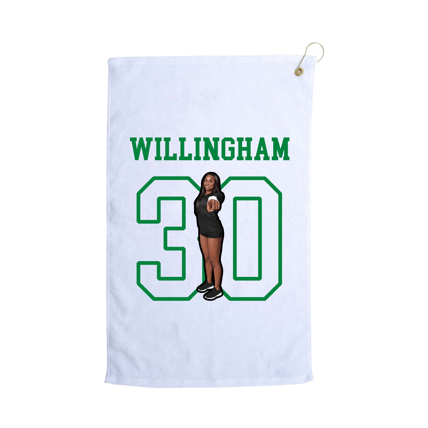 Golf Towel — Shirsey in White