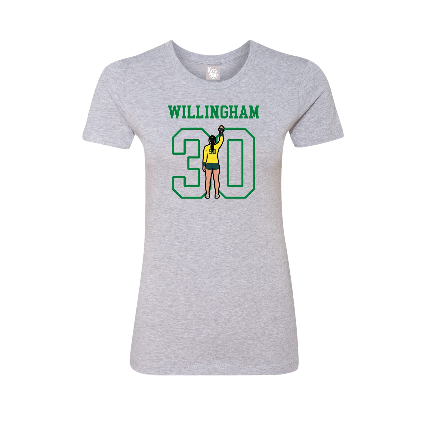 Fitted Women's Tee — Shirsey in Grey