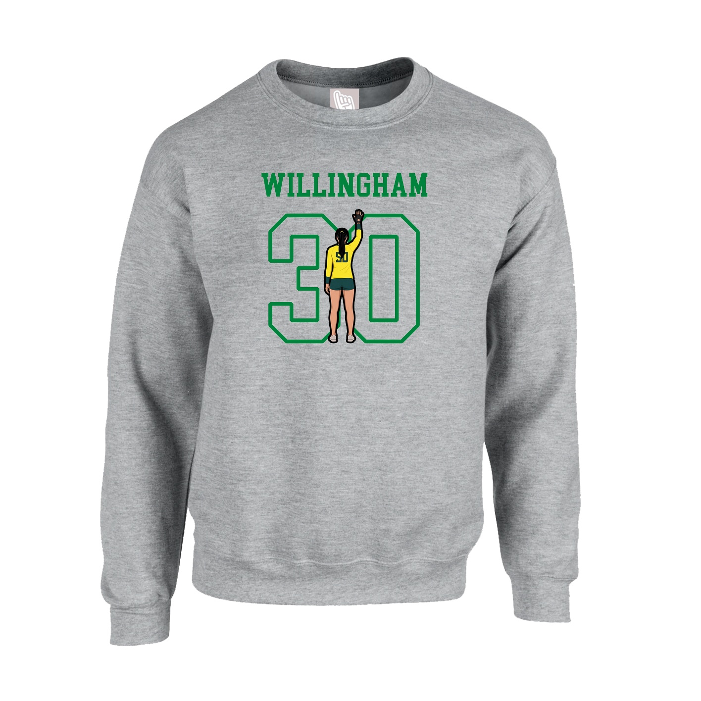 Fleece Crew — Shirsey in Grey