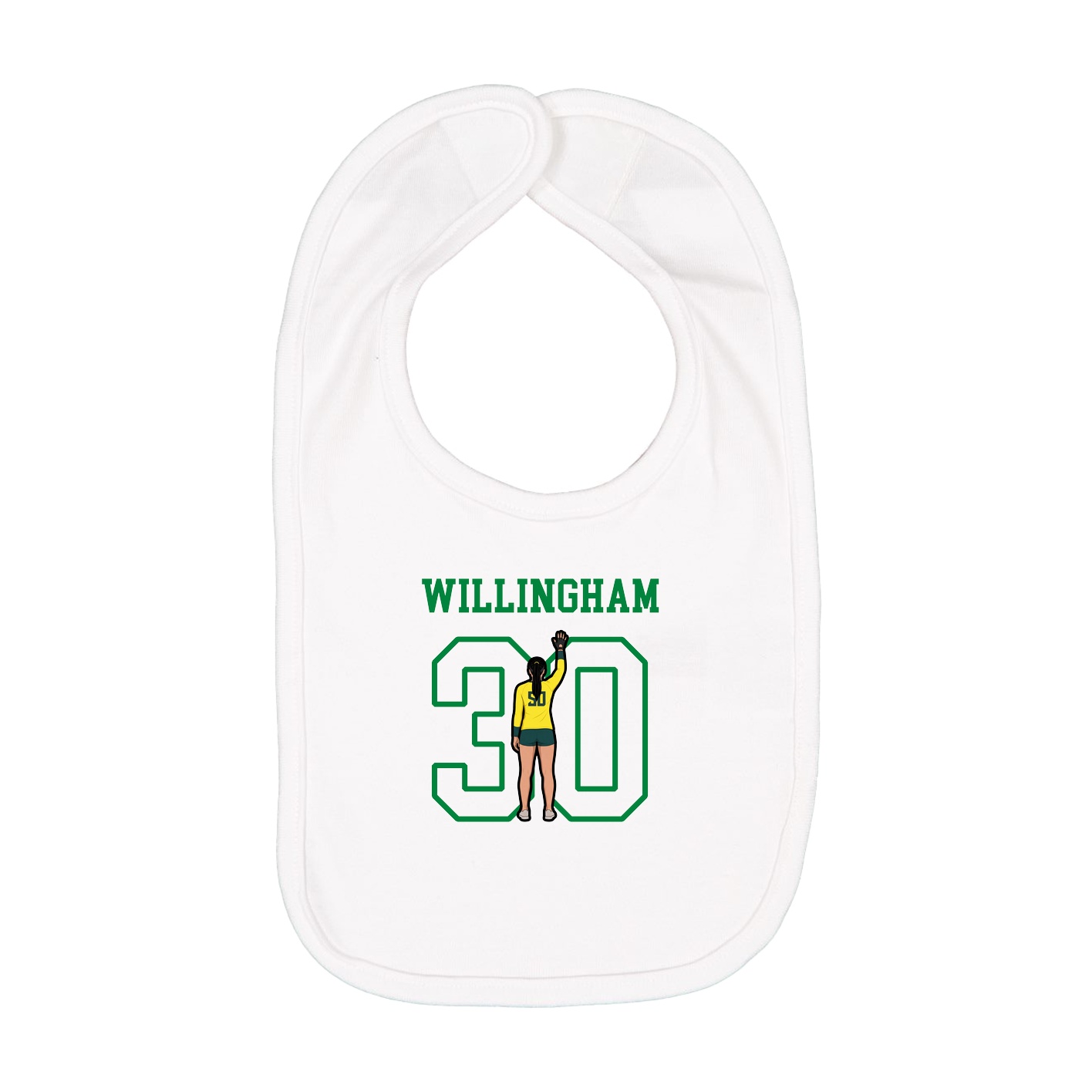 Infant Bib — Shirsey in White