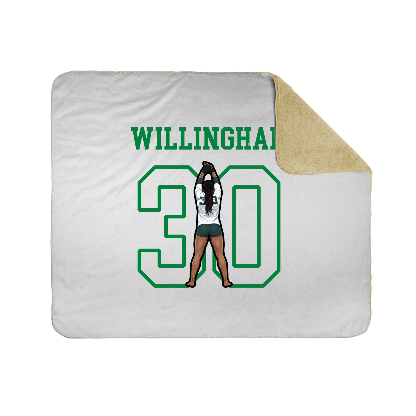 Throw Blanket — Shirsey in White