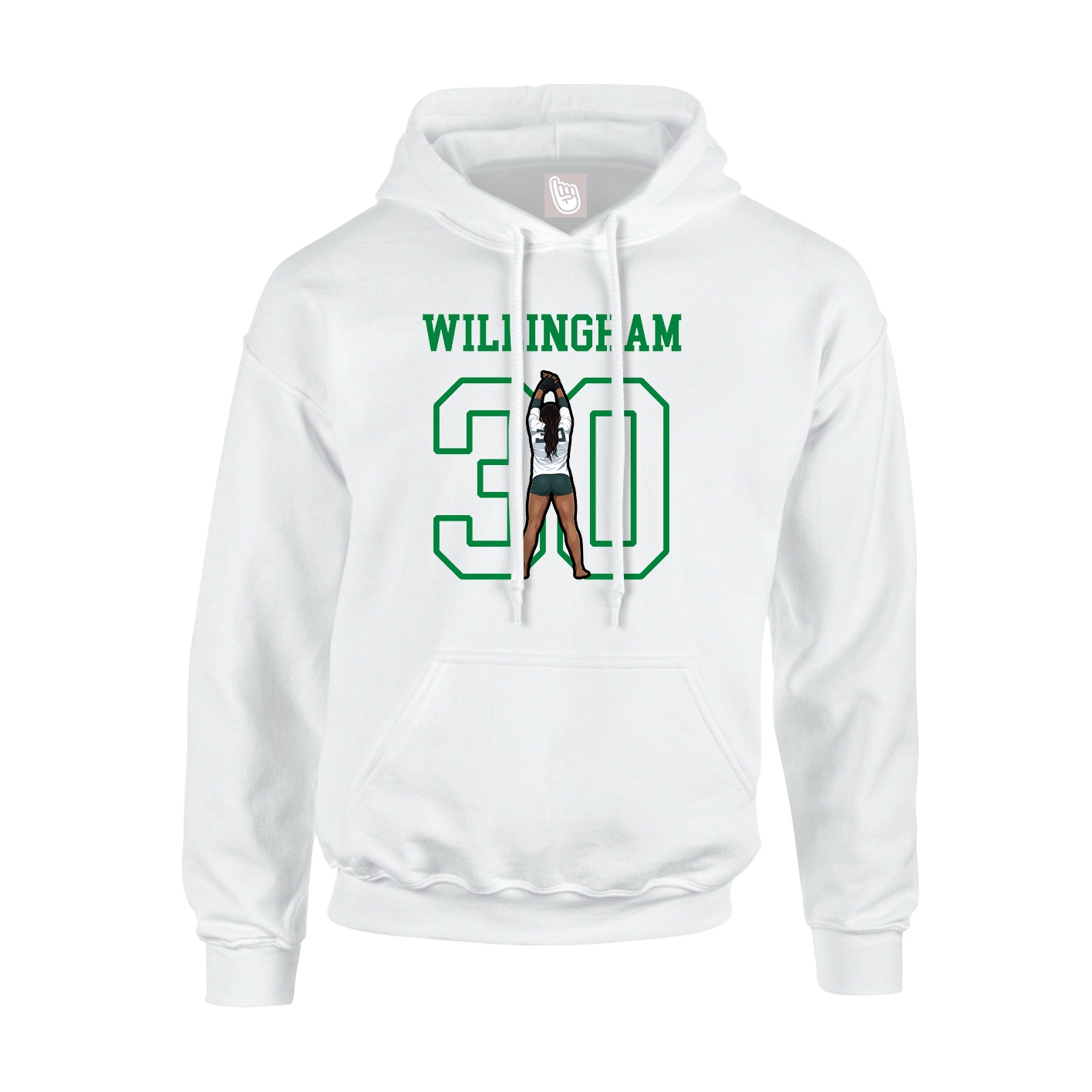 Hoodie — Shirsey in White