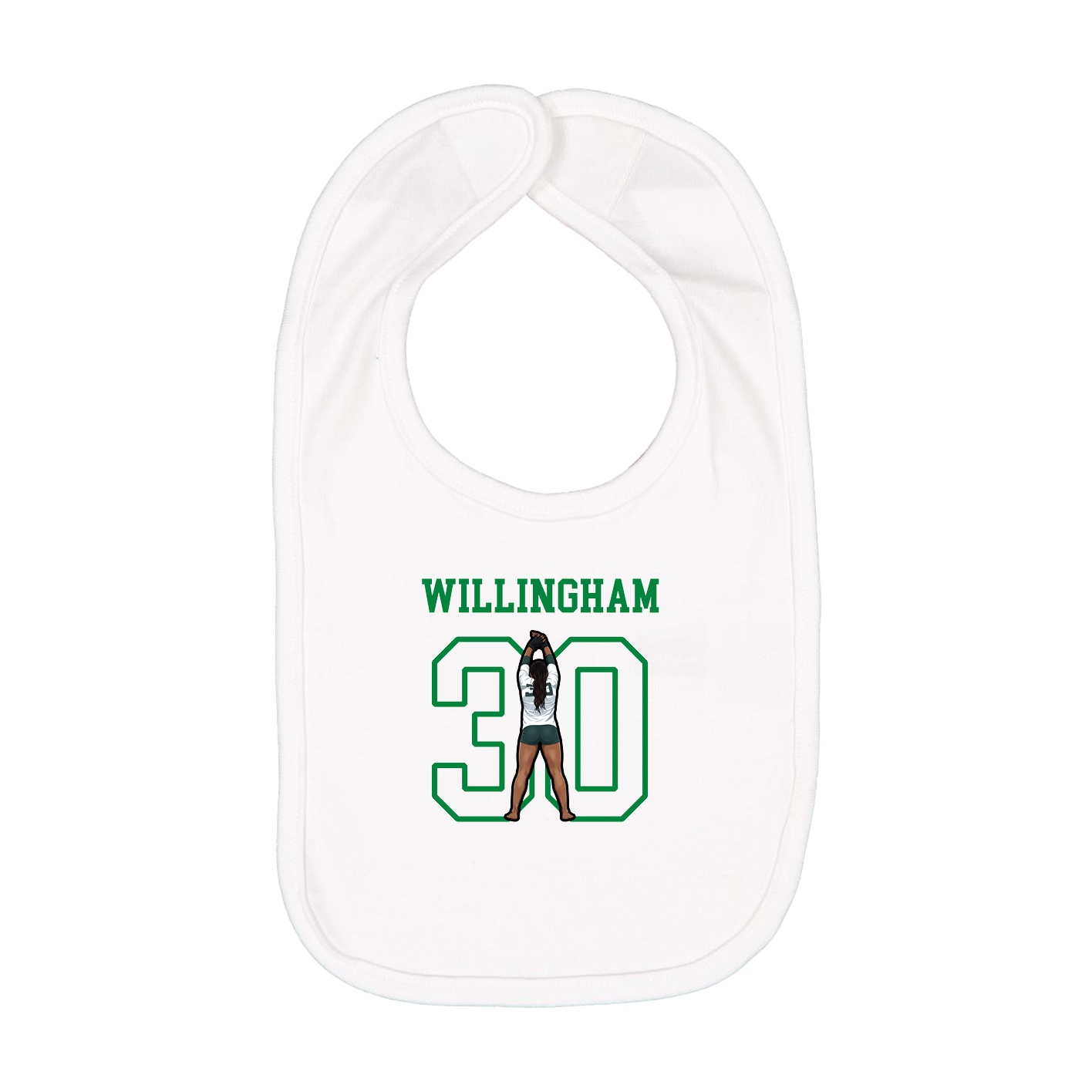 Infant Bib — Shirsey in White
