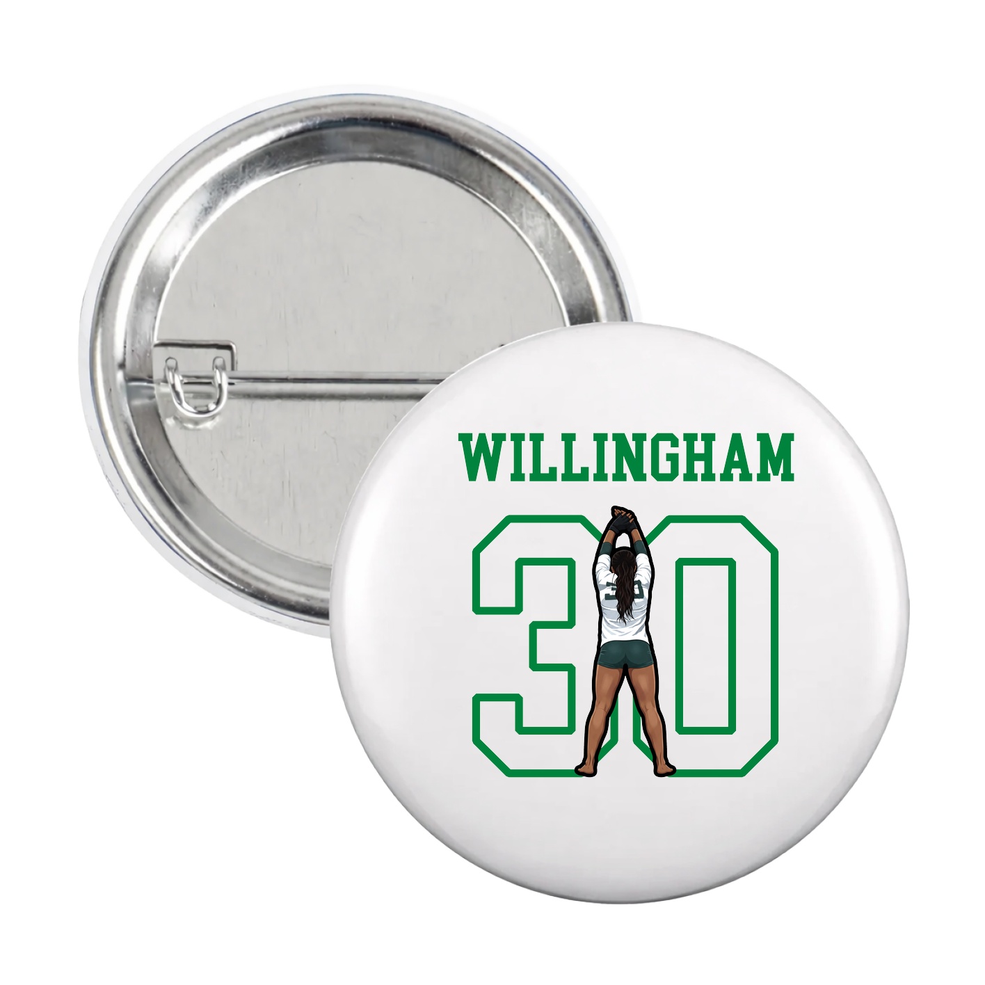 Game Day Button — Shirsey in White