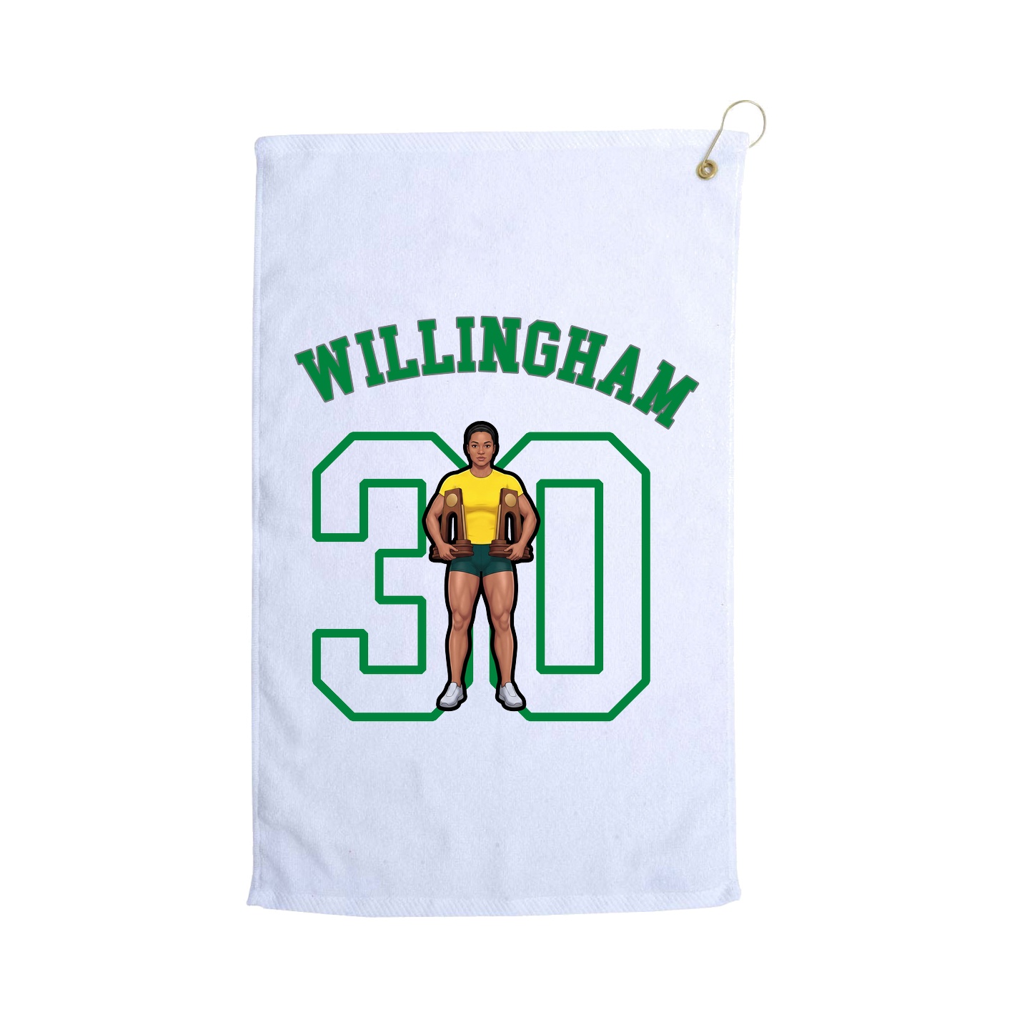 Golf Towel — Shirsey Arch in White