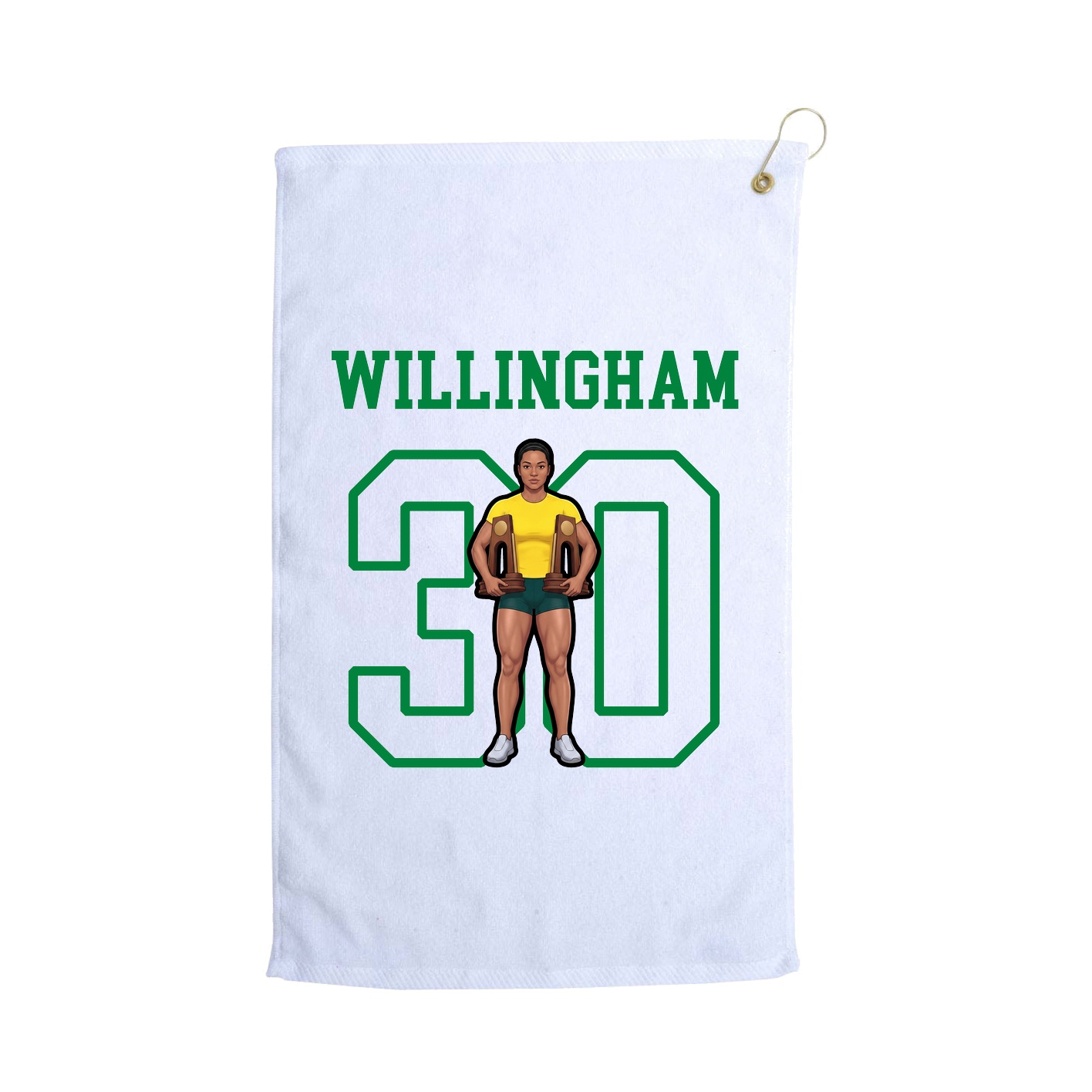 Golf Towel — Shirsey in White