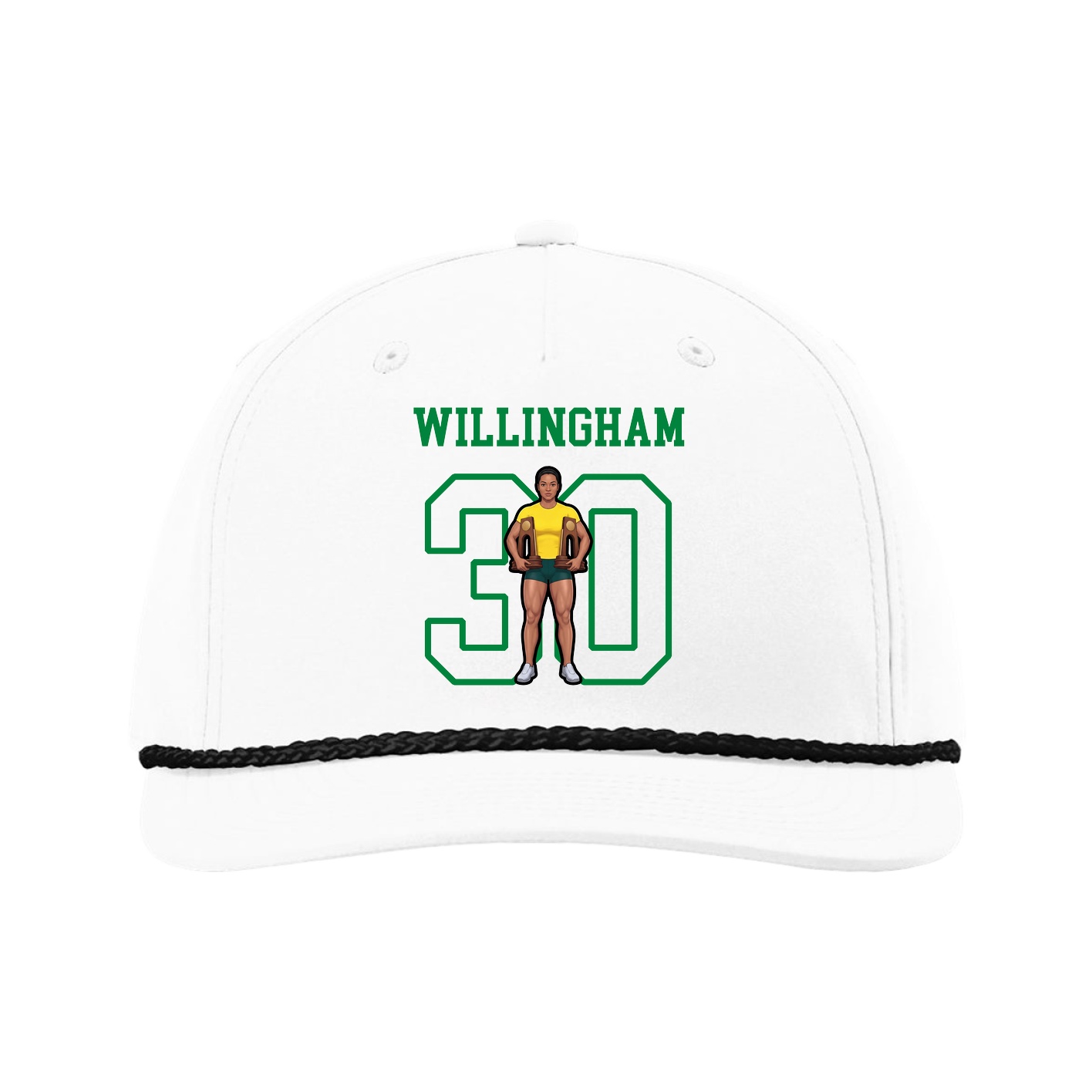 Five-Panel Classic Rope Cap — Shirsey in White