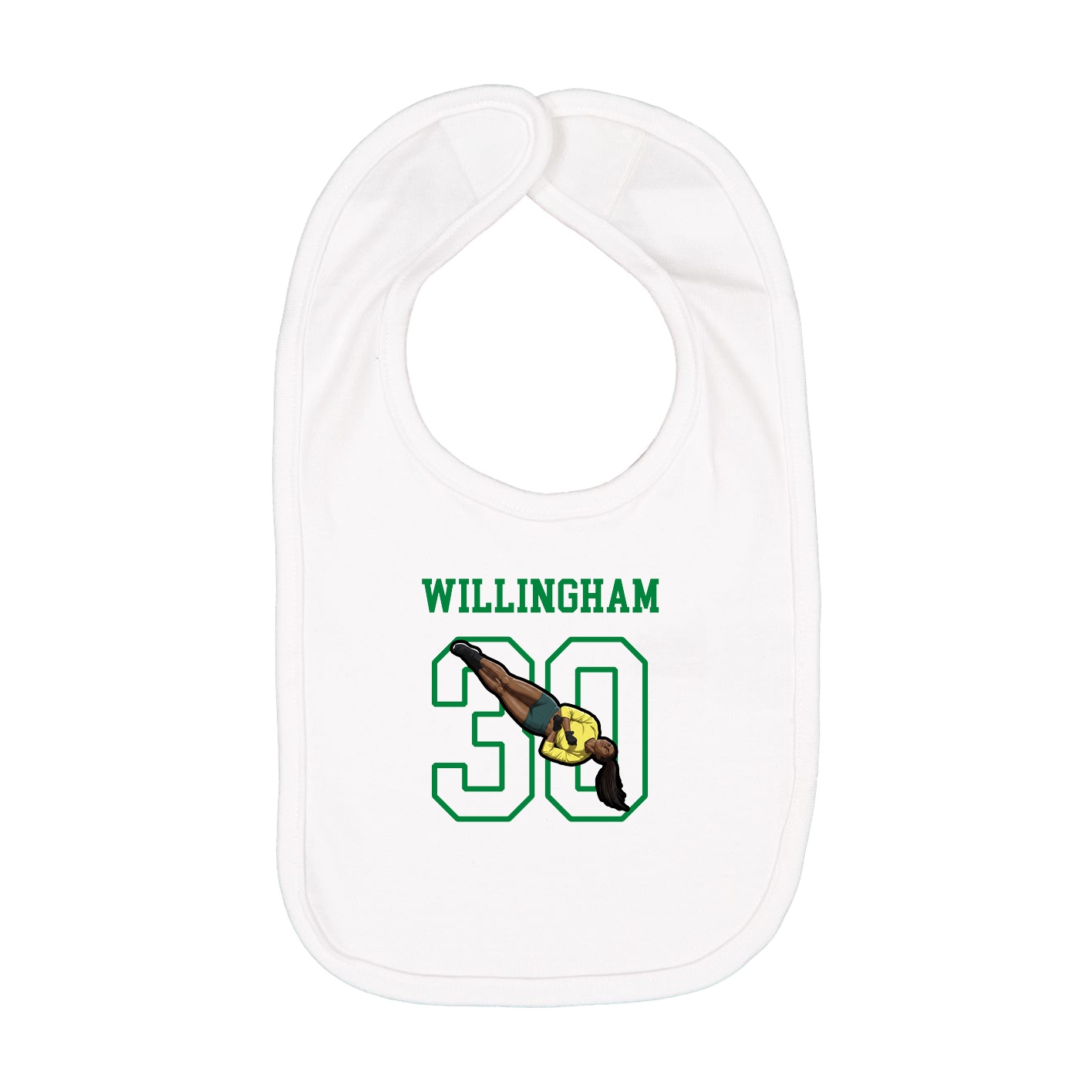 Infant Bib — Shirsey in White