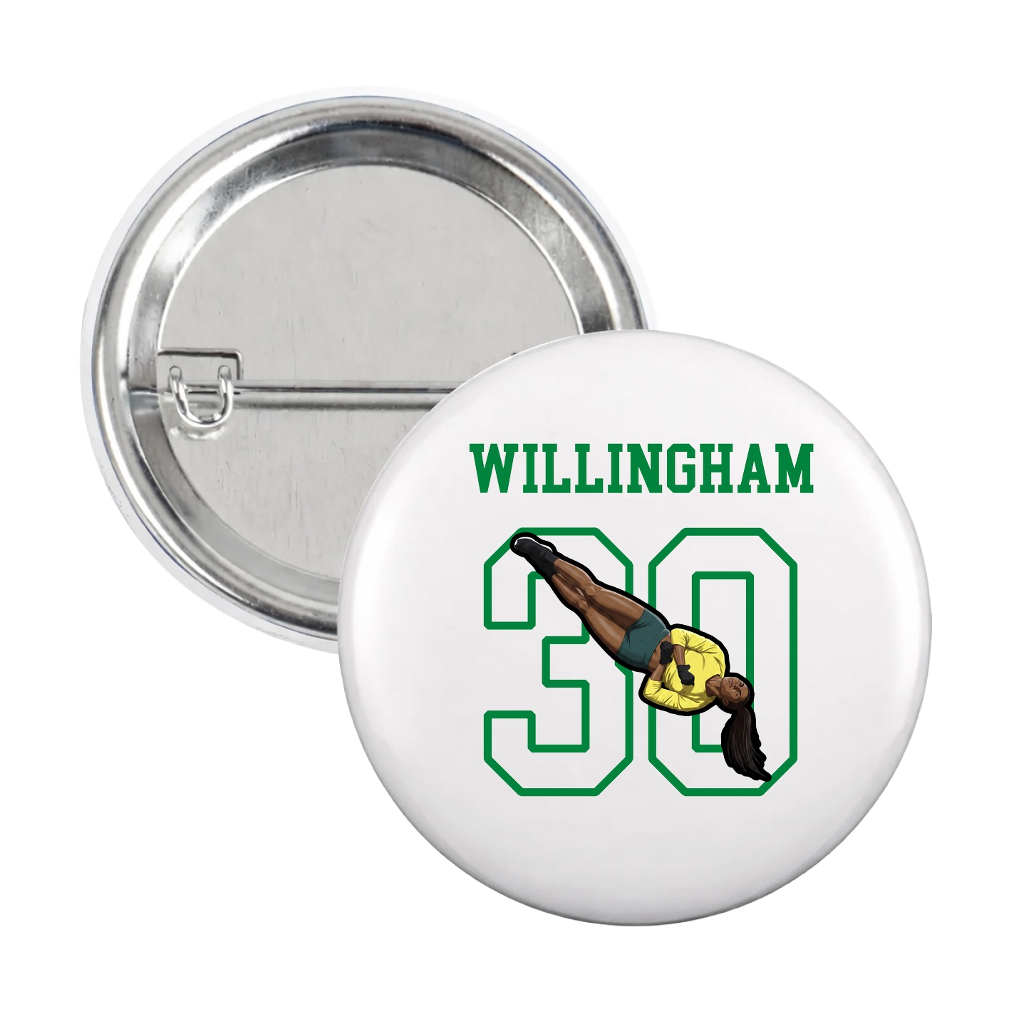 Game Day Button — Shirsey in White