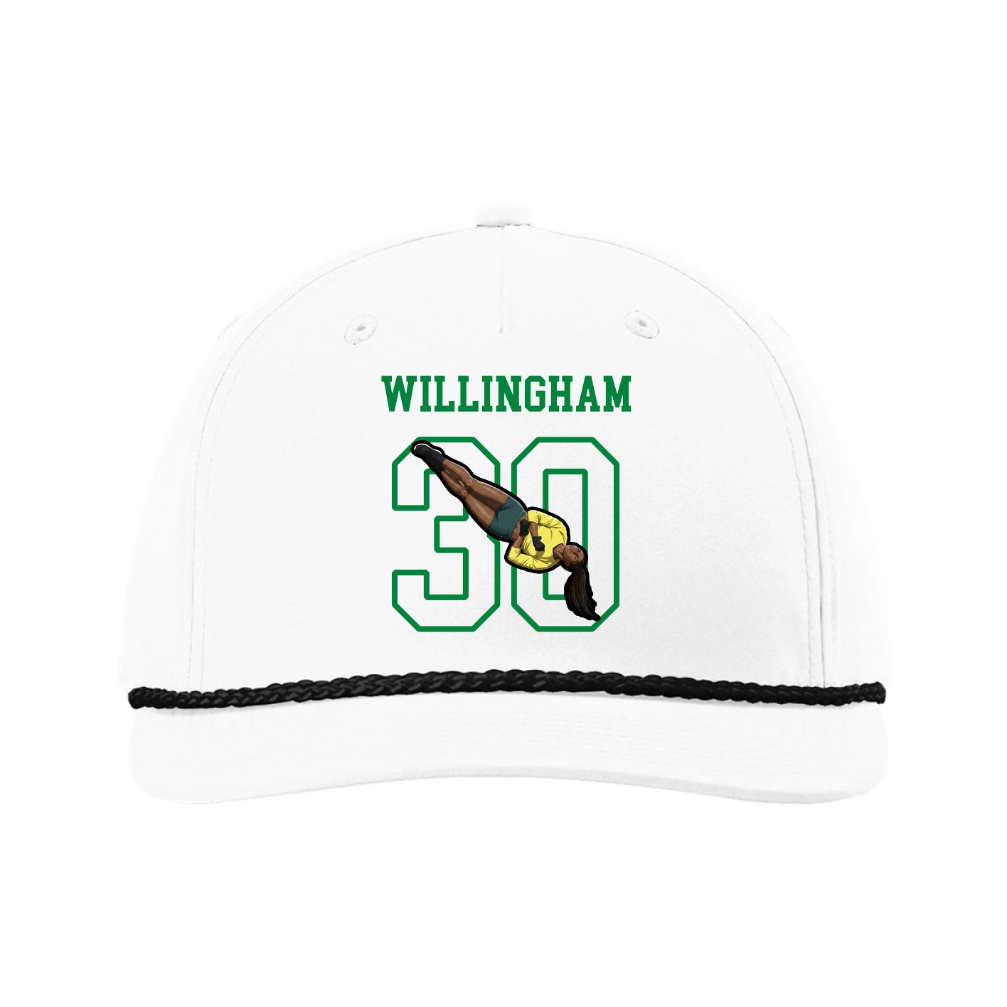 Five-Panel Classic Rope Cap — Shirsey in White