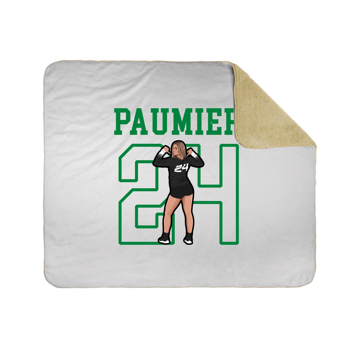 Throw Blanket — Shirsey in White