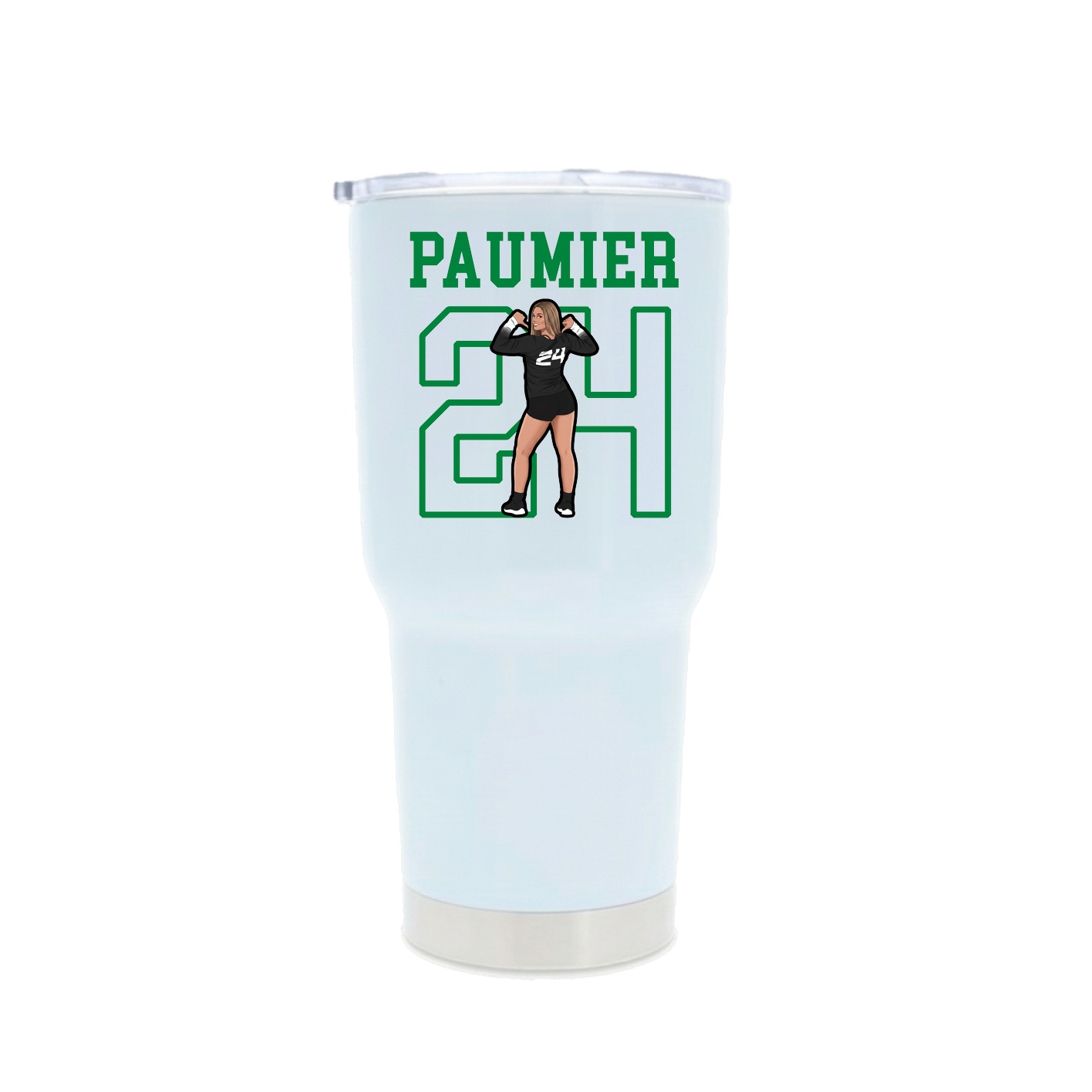 30oz Stainless Steel Tumbler — Shirsey in White