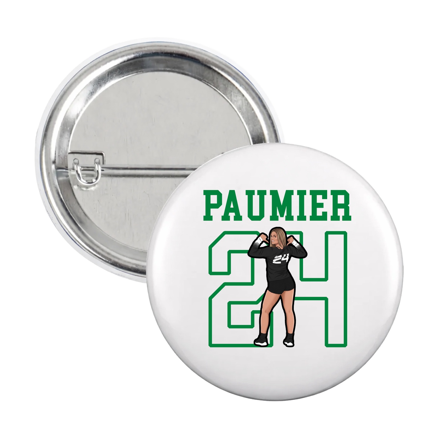 Game Day Button — Shirsey in White