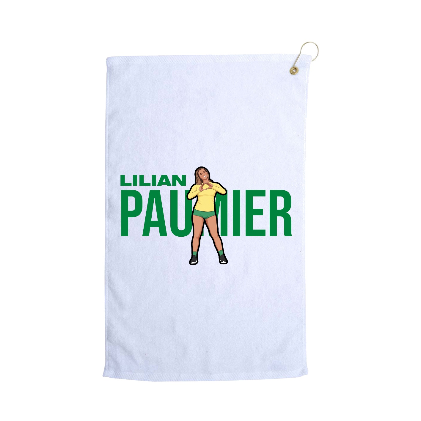 Golf Towel — Player Name in White