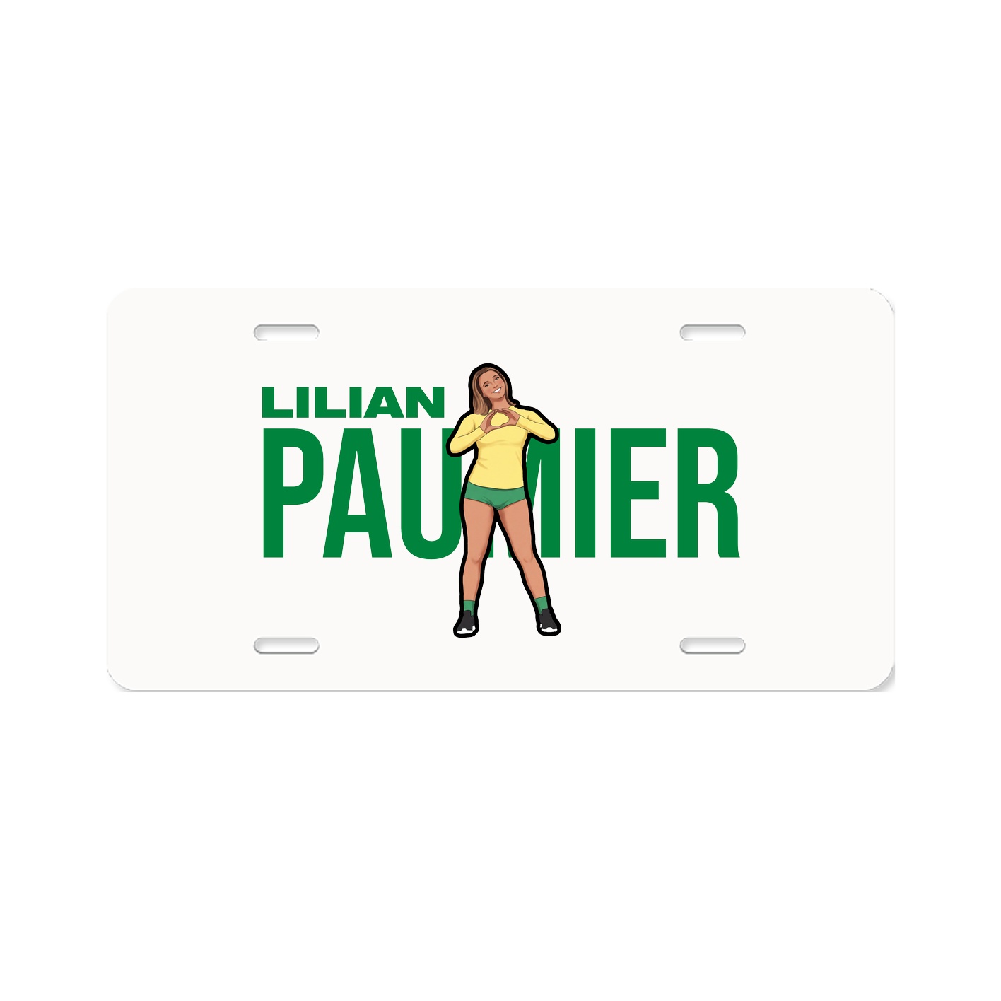 License Plate — Player Name in Classic
