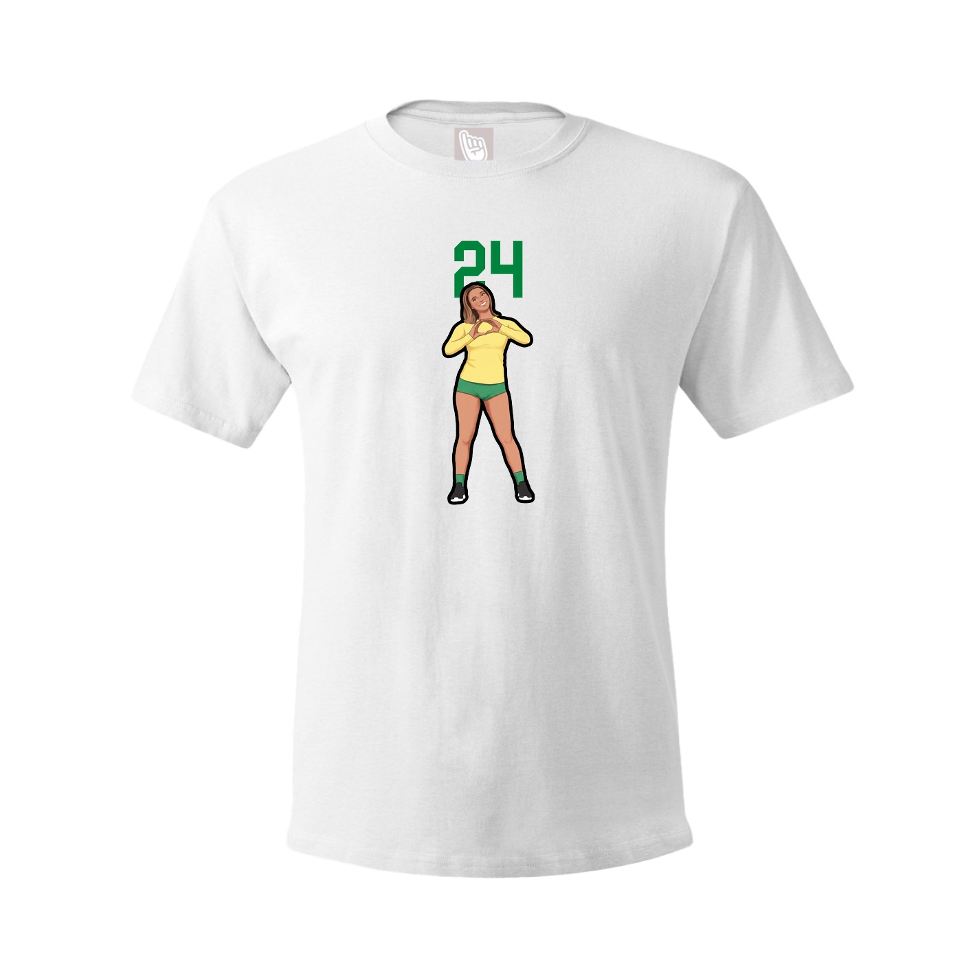 Tee — Number Top in White