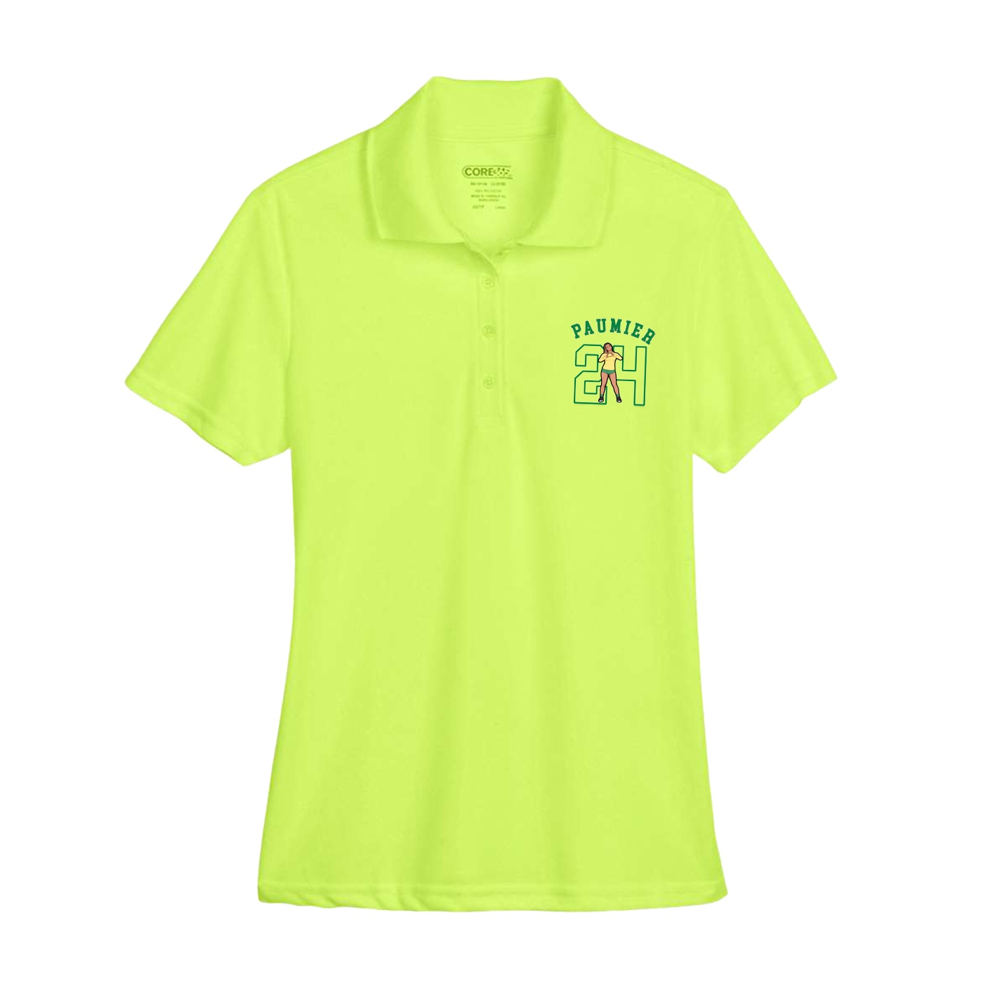 Womens Performance Polo — Shirsey Arch in Yellow