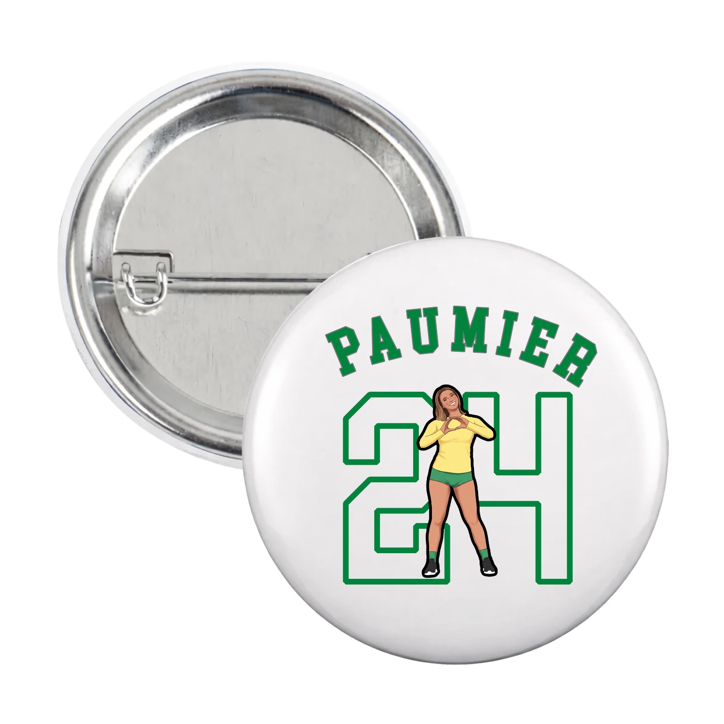 Game Day Button — Shirsey Arch in White