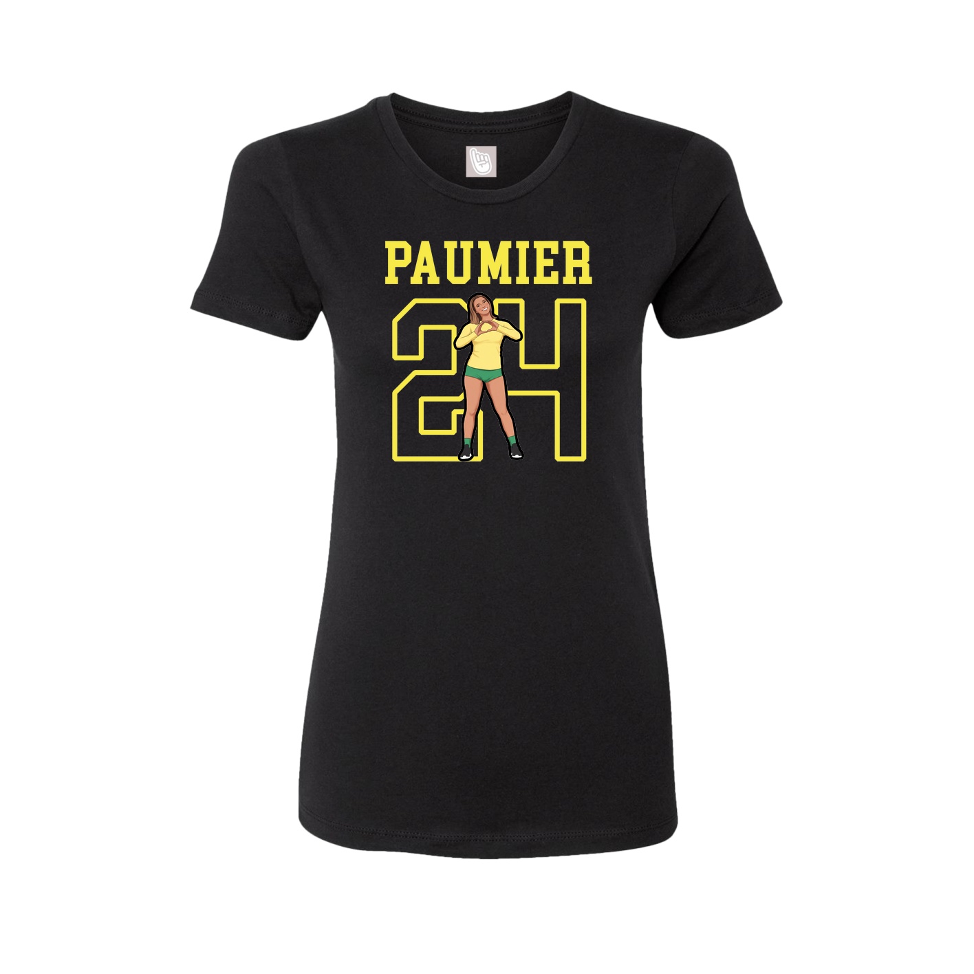 Fitted Women's Tee — Shirsey in Black