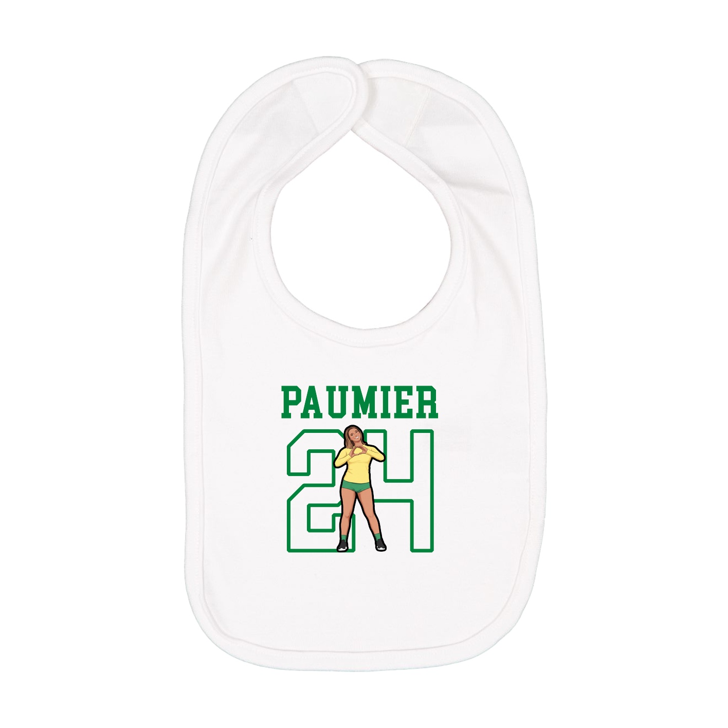 Infant Bib — Shirsey in White