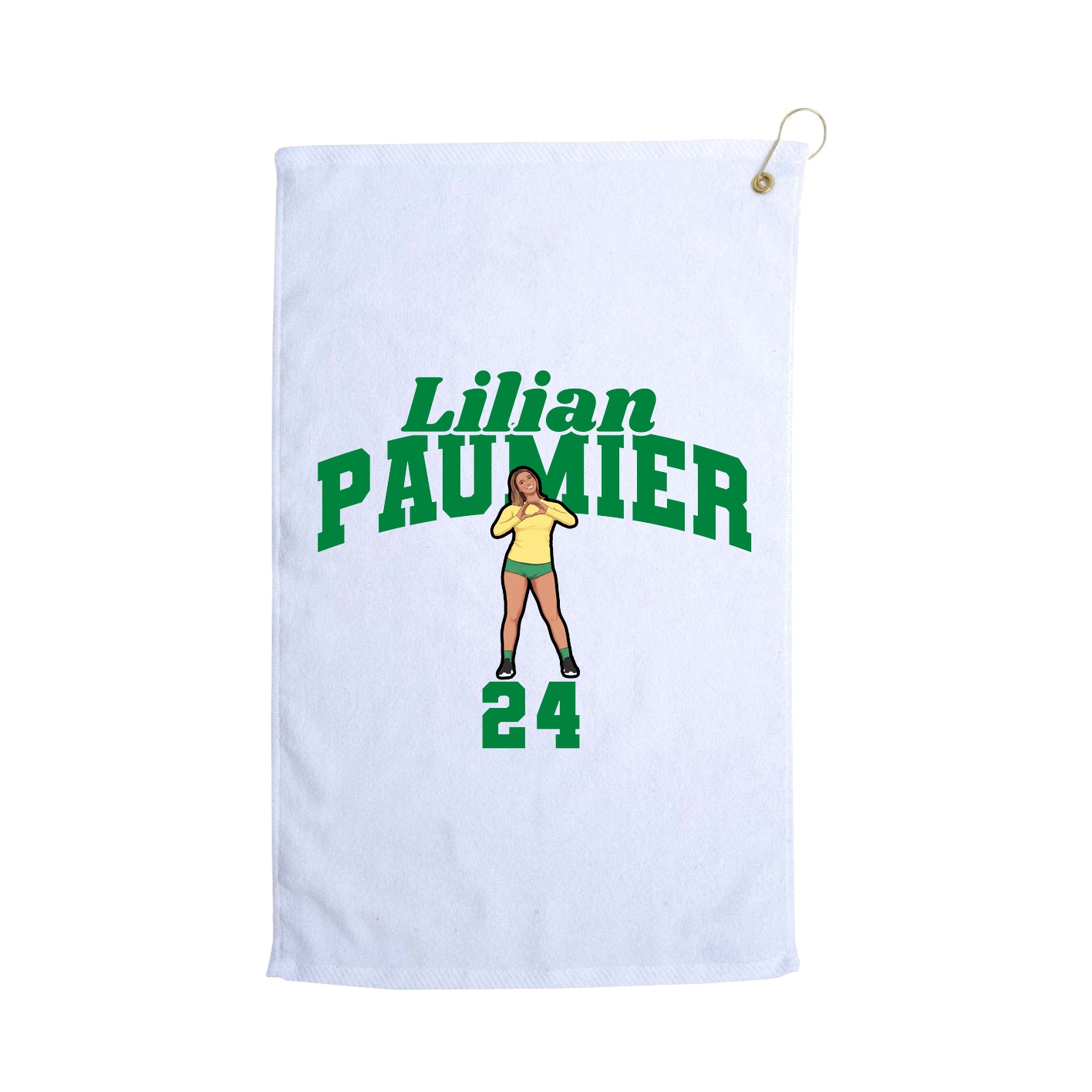 Golf Towel — Signature Arch in White