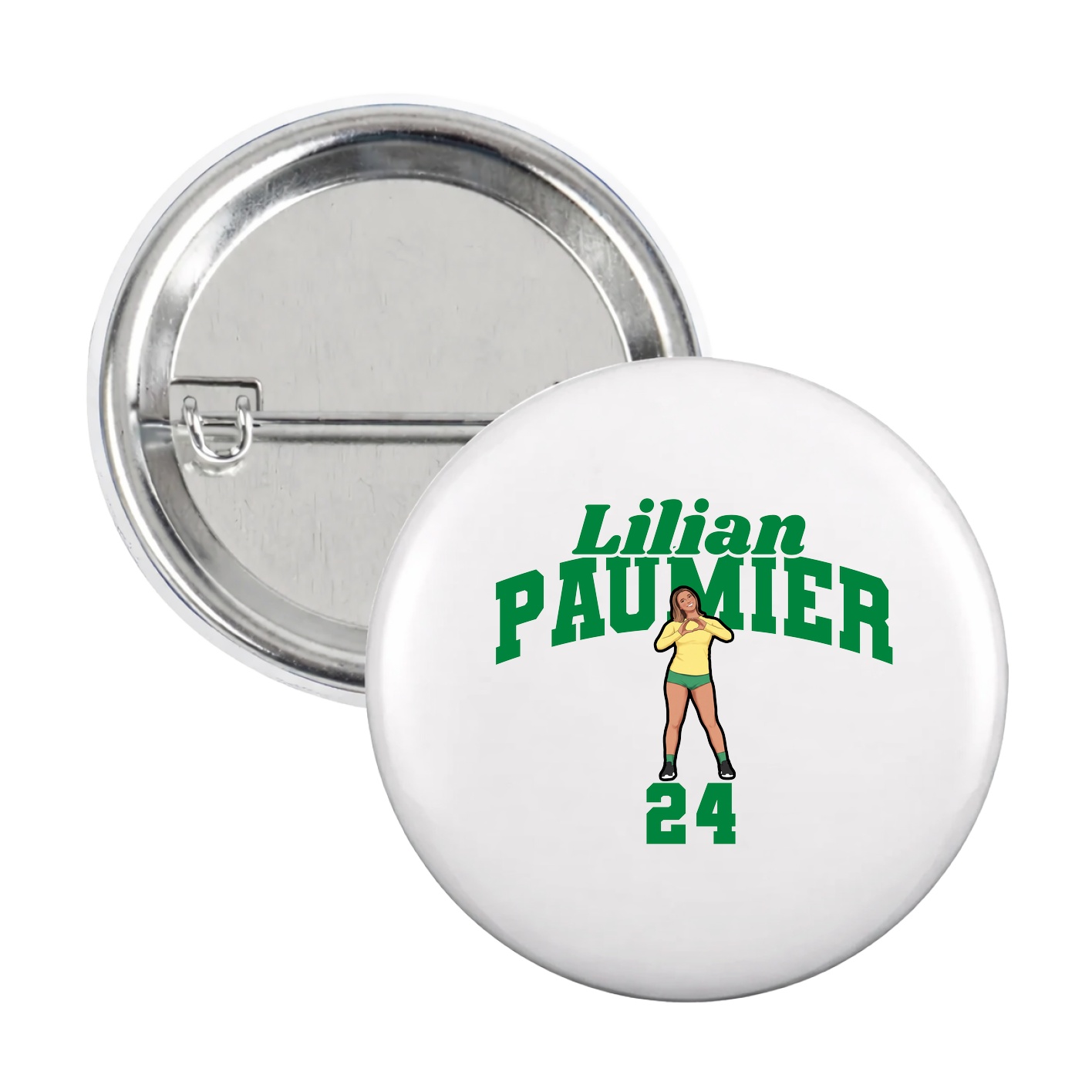 Game Day Button — Signature Arch in White