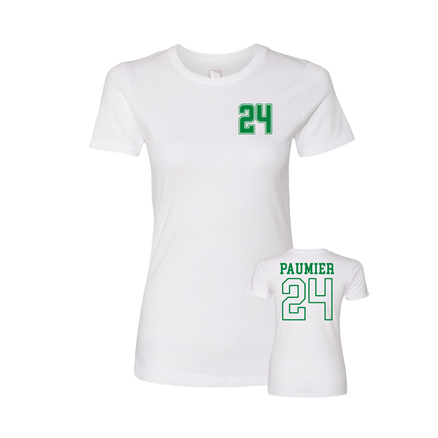 Womens Tee — Chest Back in White