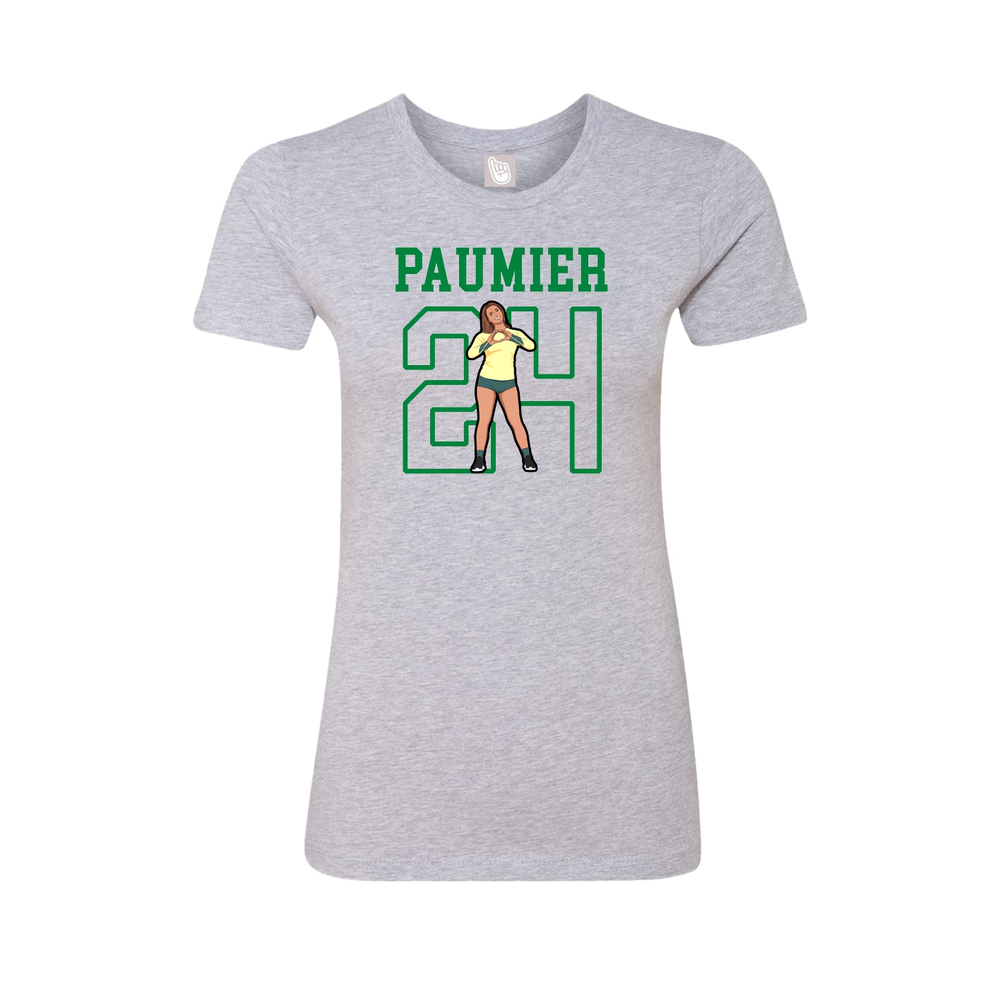 Fitted Women's Tee — Shirsey in Grey