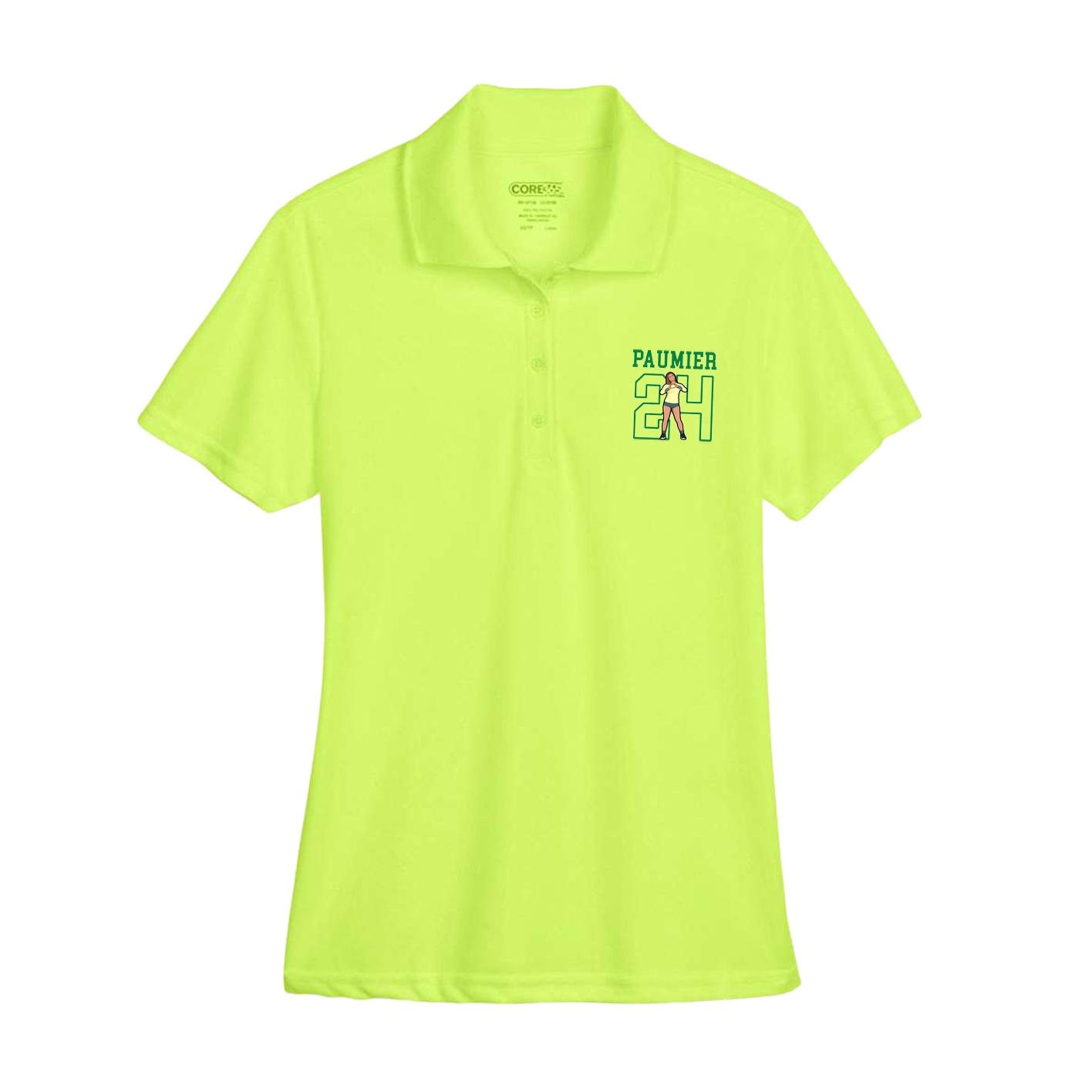 Womens Performance Polo — Shirsey in Yellow