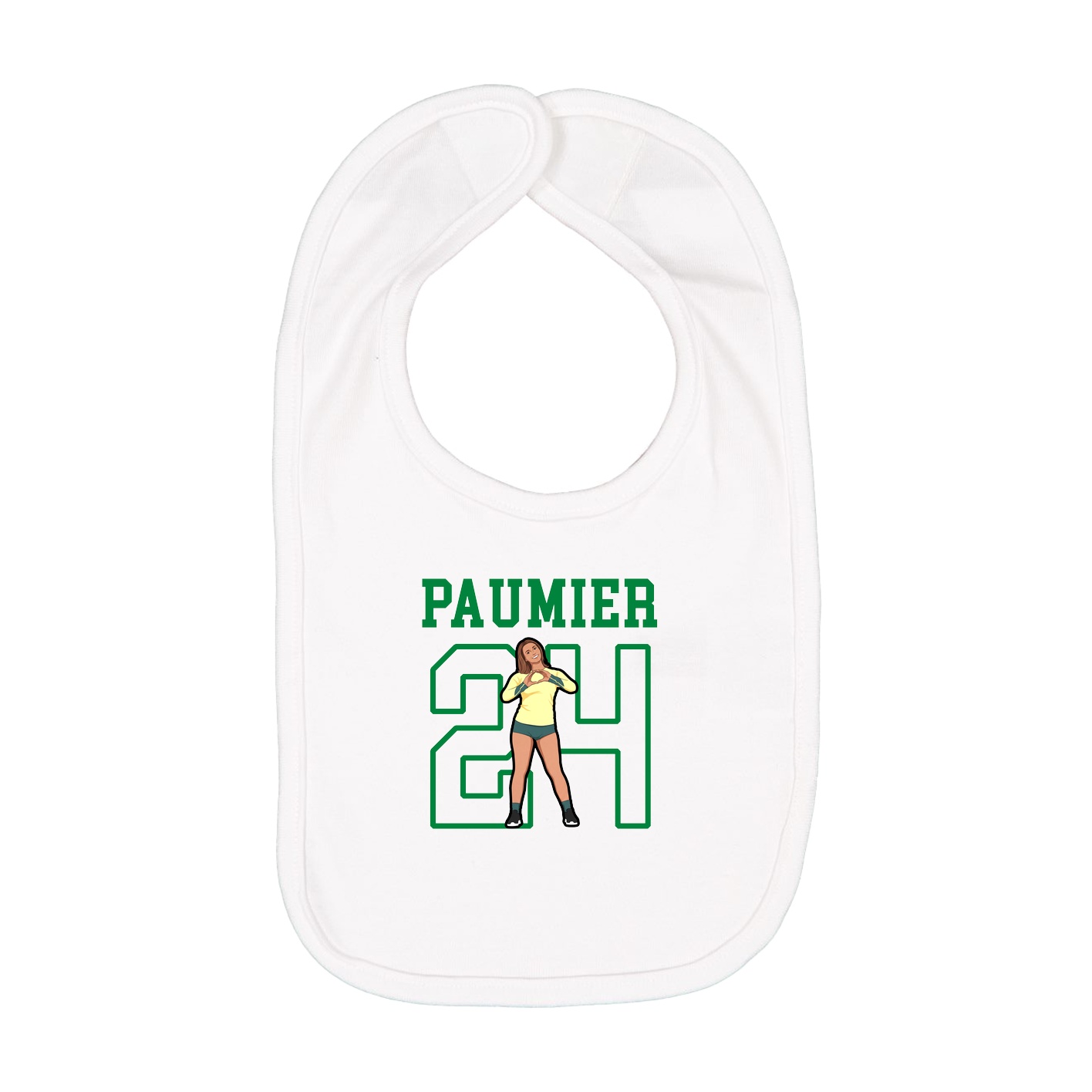 Infant Bib — Shirsey in White