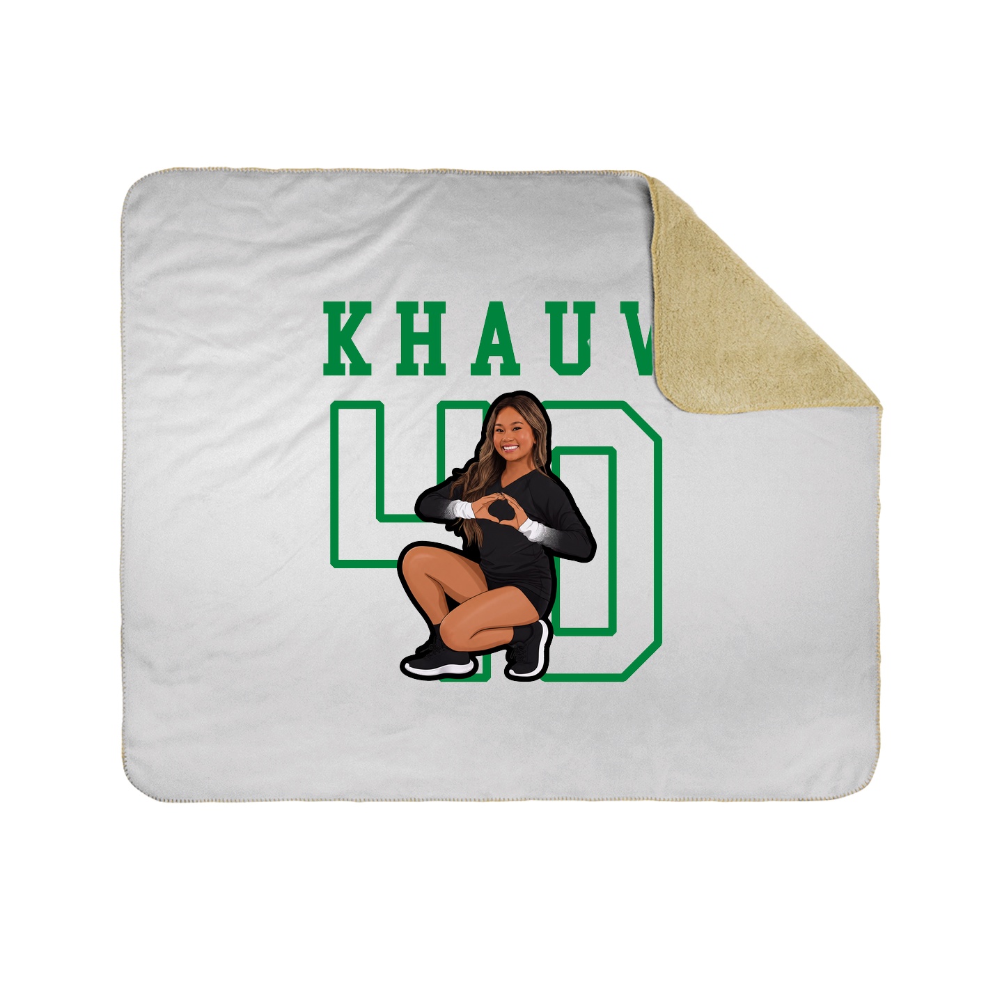 Throw Blanket — Shirsey in White