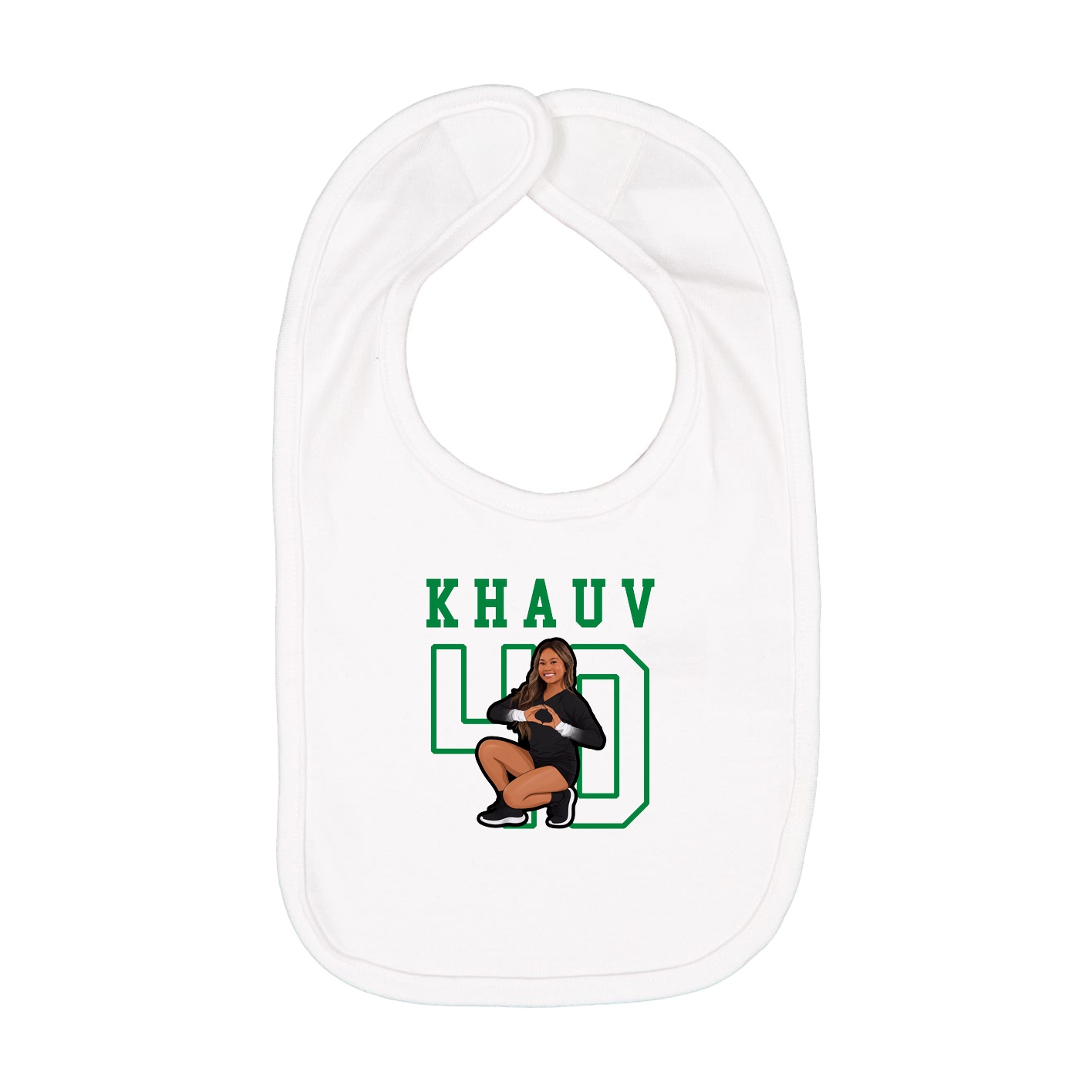 Infant Bib — Shirsey in White