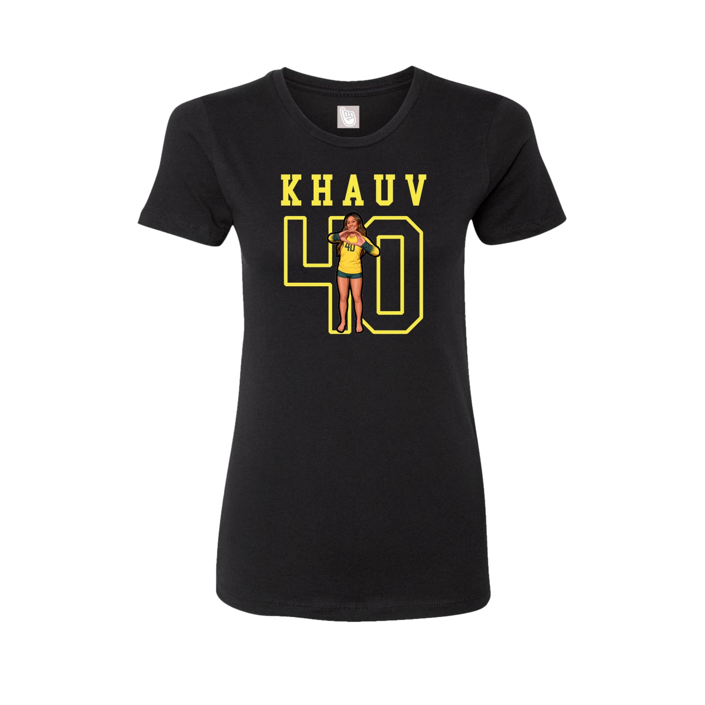 Fitted Women's Tee — Shirsey in Black