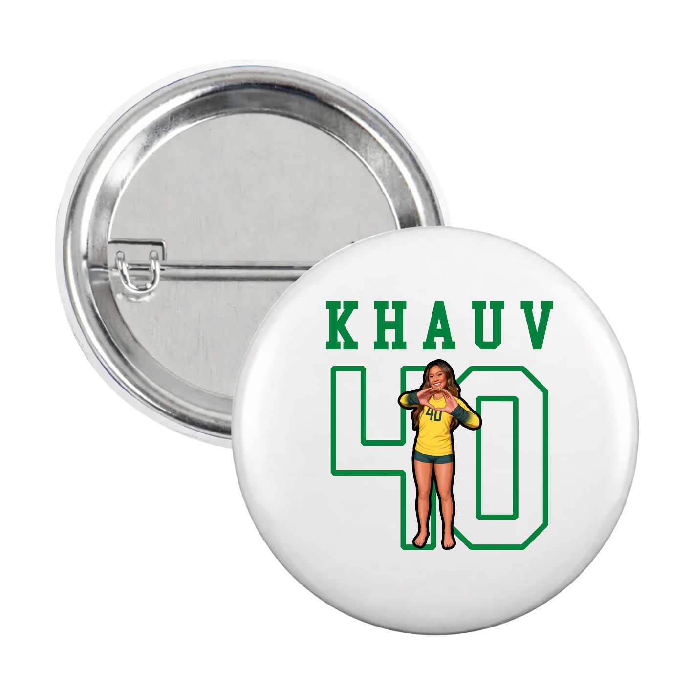 Game Day Button — Shirsey in White