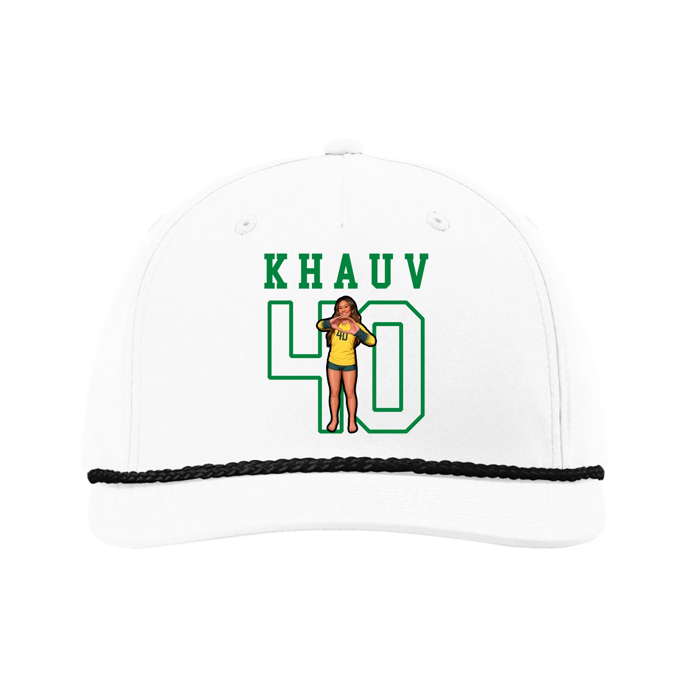 Five-Panel Classic Rope Cap — Shirsey in White