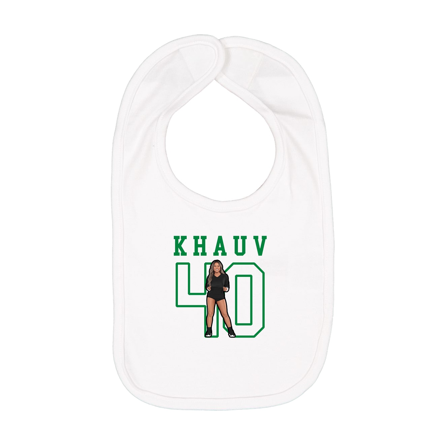 Infant Bib — Shirsey in White