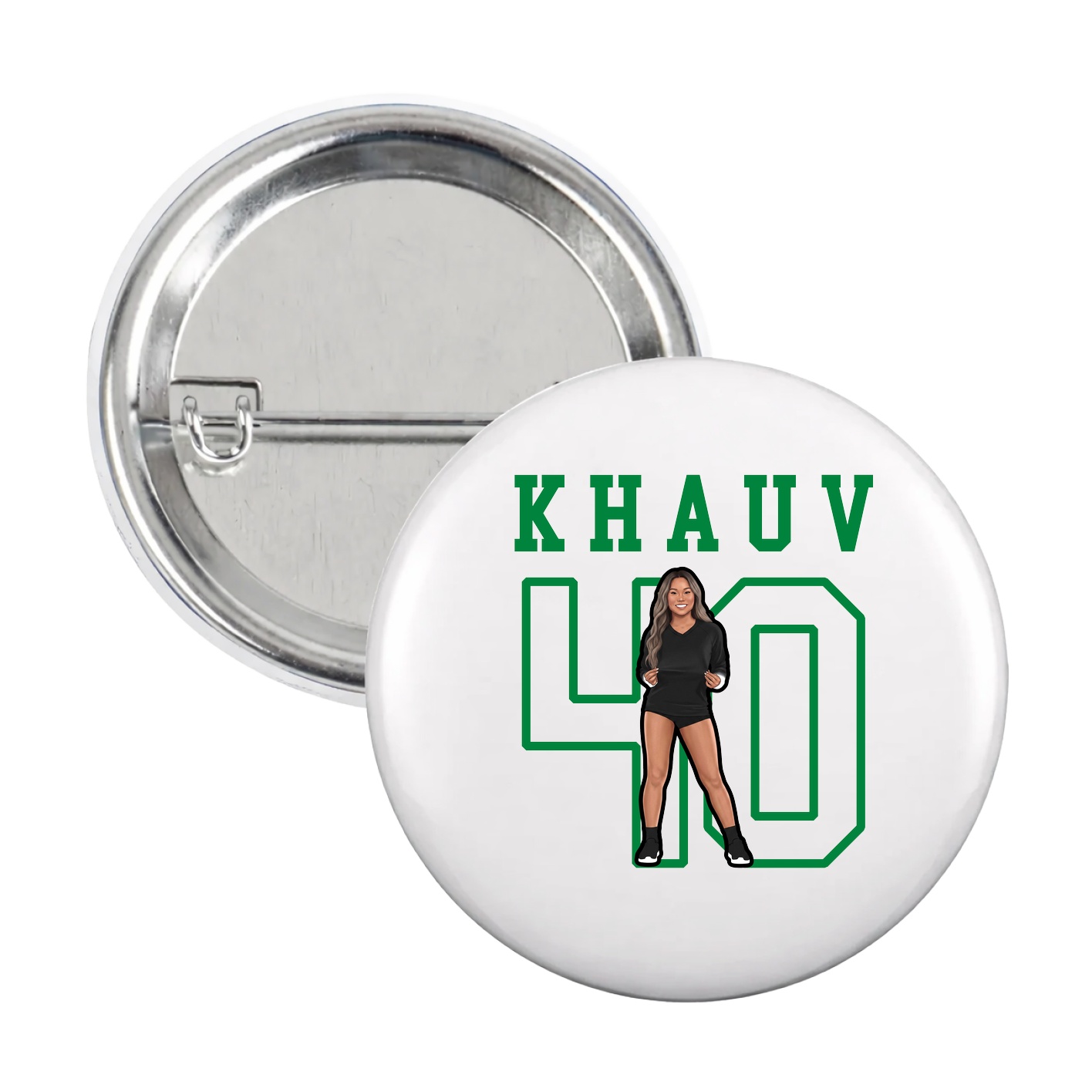 Game Day Button — Shirsey in White