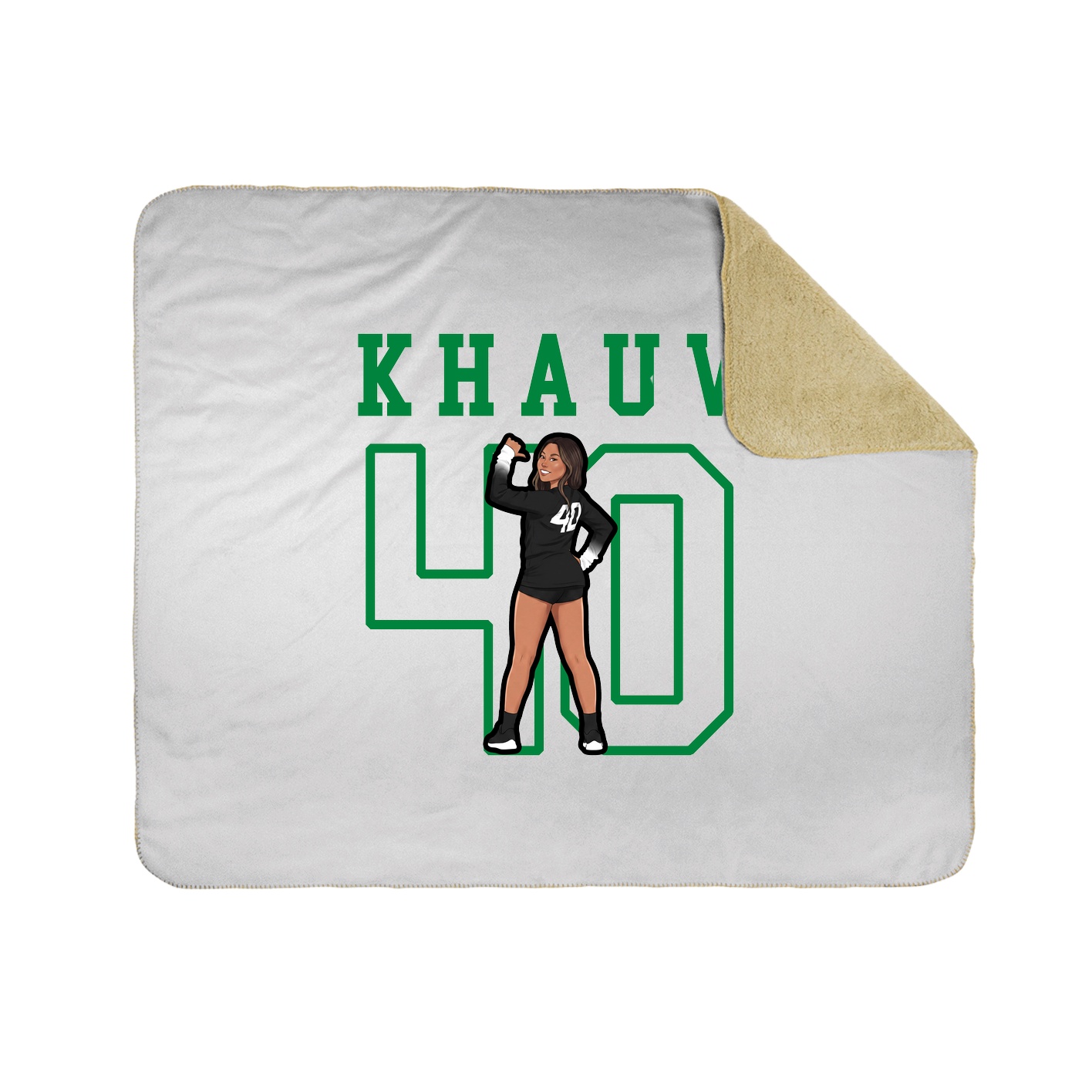 Throw Blanket — Shirsey in White