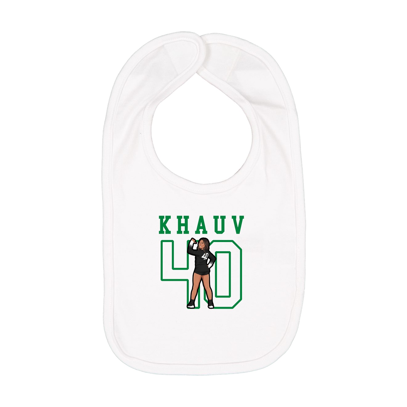 Infant Bib — Shirsey in White